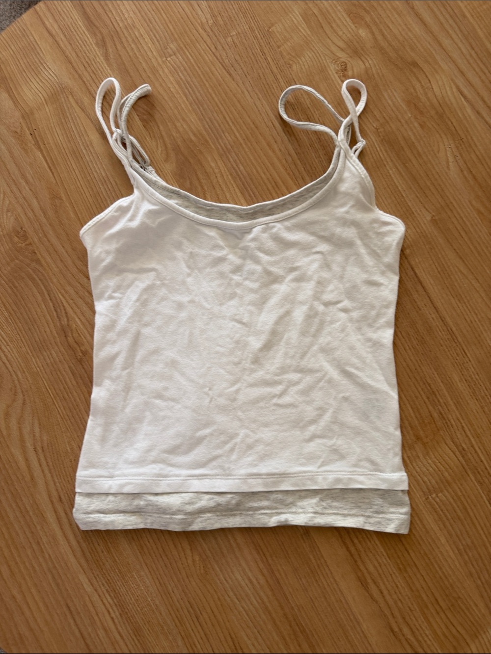 American Eagle Outfitters White Double-Strap Camisole